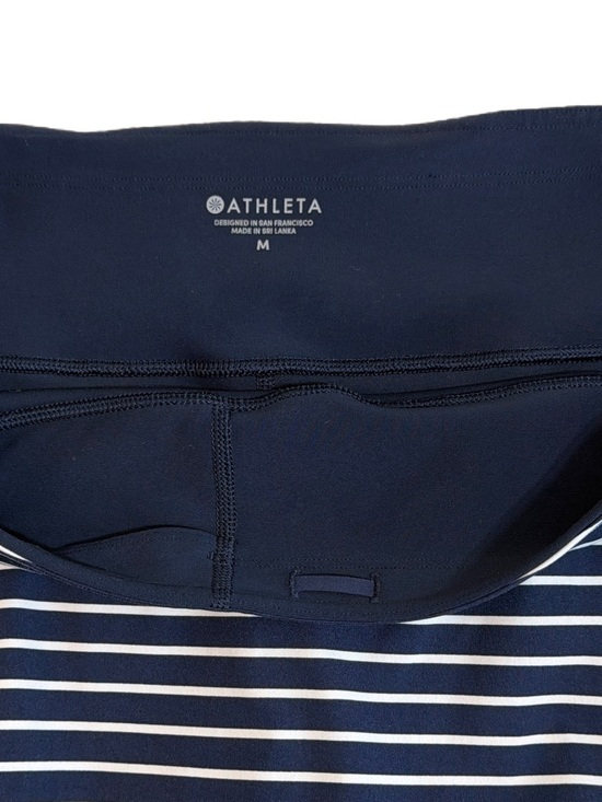 Athleta Stealth Striped Tennis Skort in a Navy & White Nautical Pattern - Picture 6 of 13